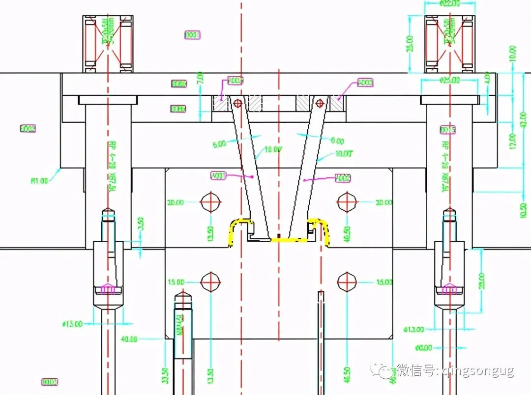 25类滑块经典结构：滑块+滑块、滑块+斜顶、滑块+顶针的图26