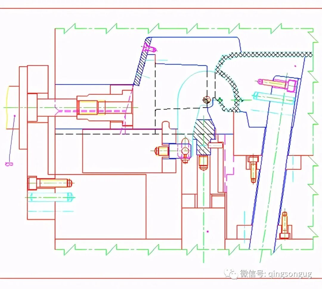 25類滑塊經(jīng)典結(jié)構(gòu)：滑塊+滑塊、滑塊+斜頂、滑塊+頂針的圖24