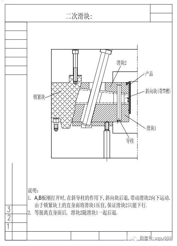 一套經典的汽車后視鏡模具結構，提供給大家參考的圖6