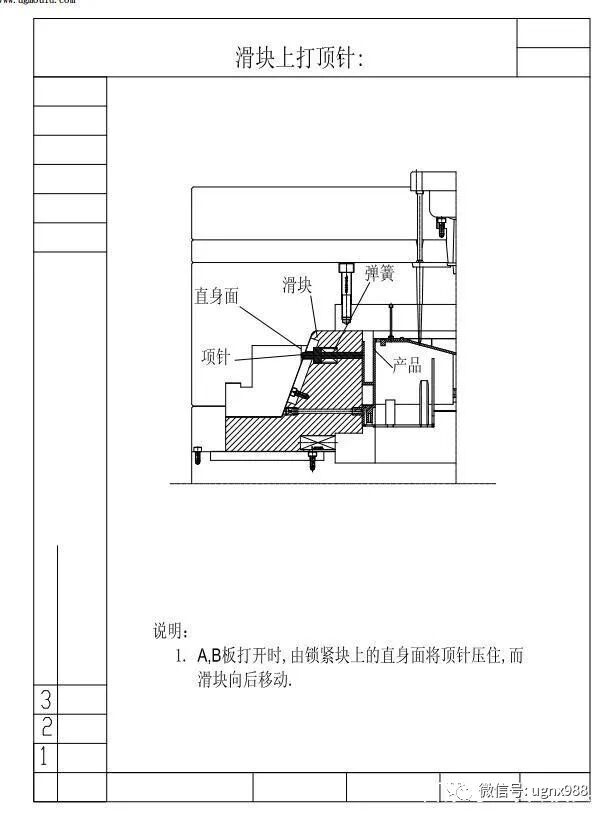 一套經典的汽車后視鏡模具結構，提供給大家參考的圖2