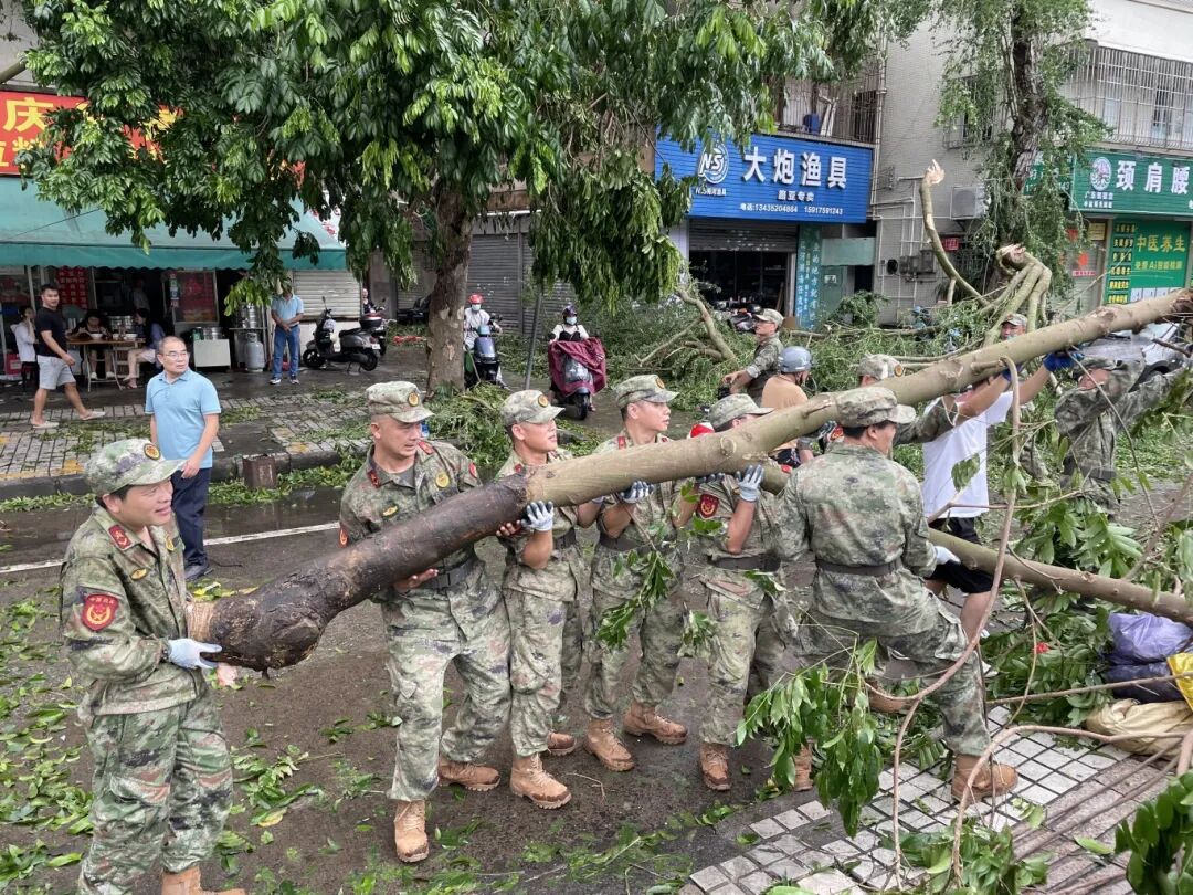 台风过境后的湛江