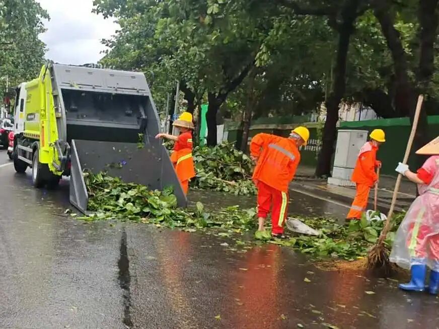 台风过境后的湛江