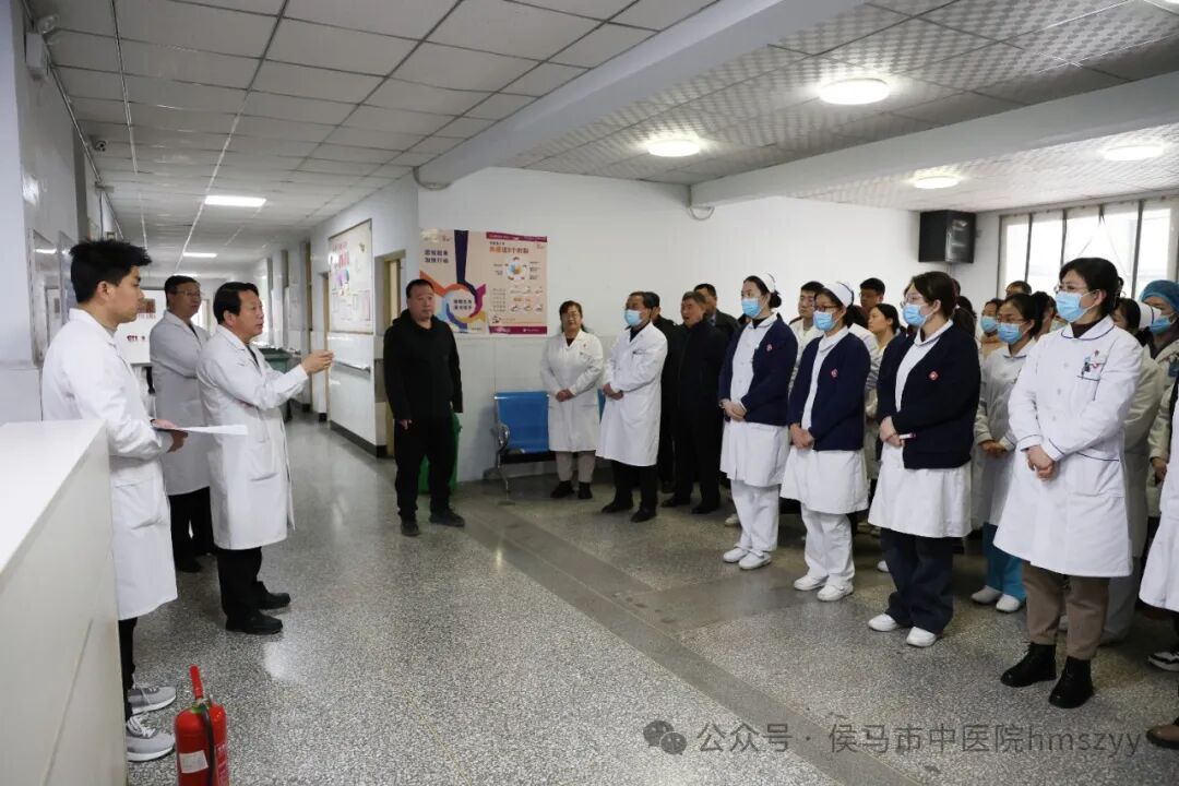 侯马市中医院开展消防应急疏散演练(图1)