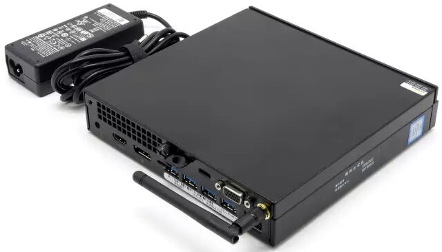 戴尔optiplex 7050微型机采用外置适配器供电(65w),同时内置了wifi