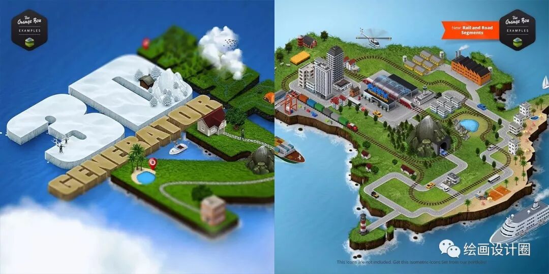 ps插件-3d map generator - atlas-绘画设计圈-平面设计-菜鸟学设计