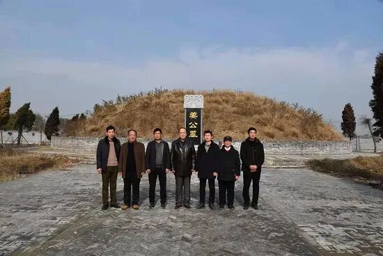 姜氏宗亲会会长姜再新，到临泉姜寨镇寻根问祖！