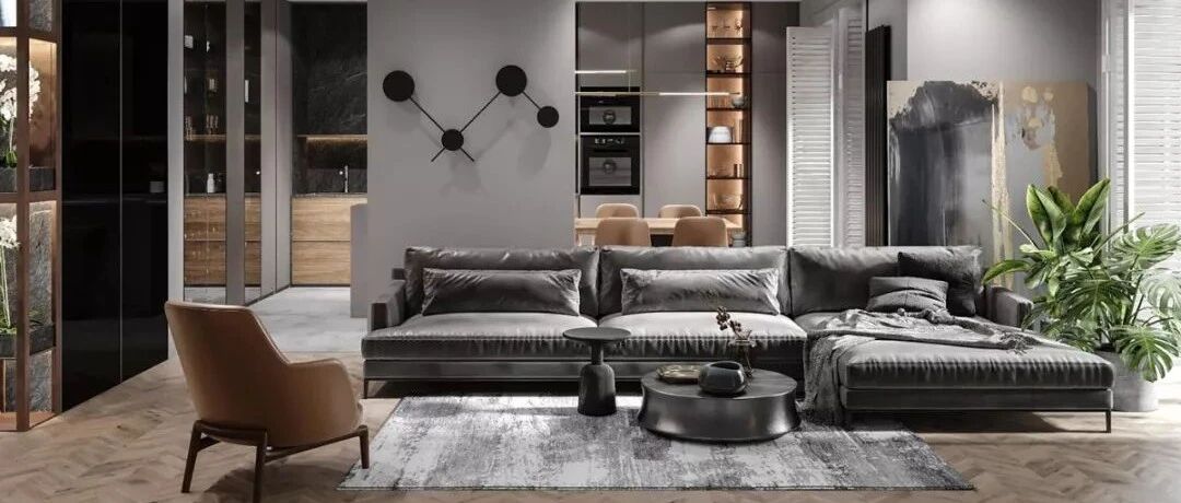 119㎡，一家五口，高级灰+木色，漂亮！