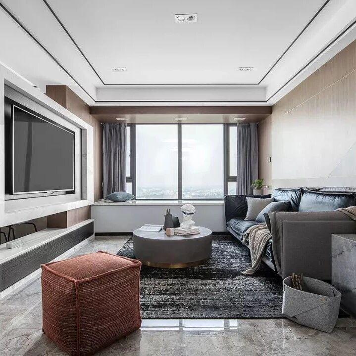 107㎡现代风，简洁大方，舒适有趣的家！