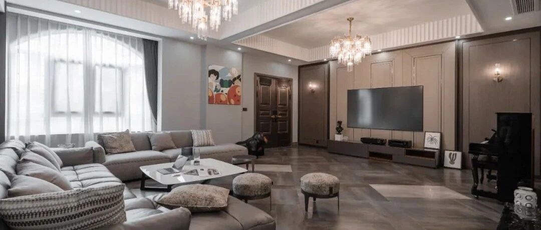 550㎡浪漫轻奢婚房，低奢与简约结合地恰到好处！