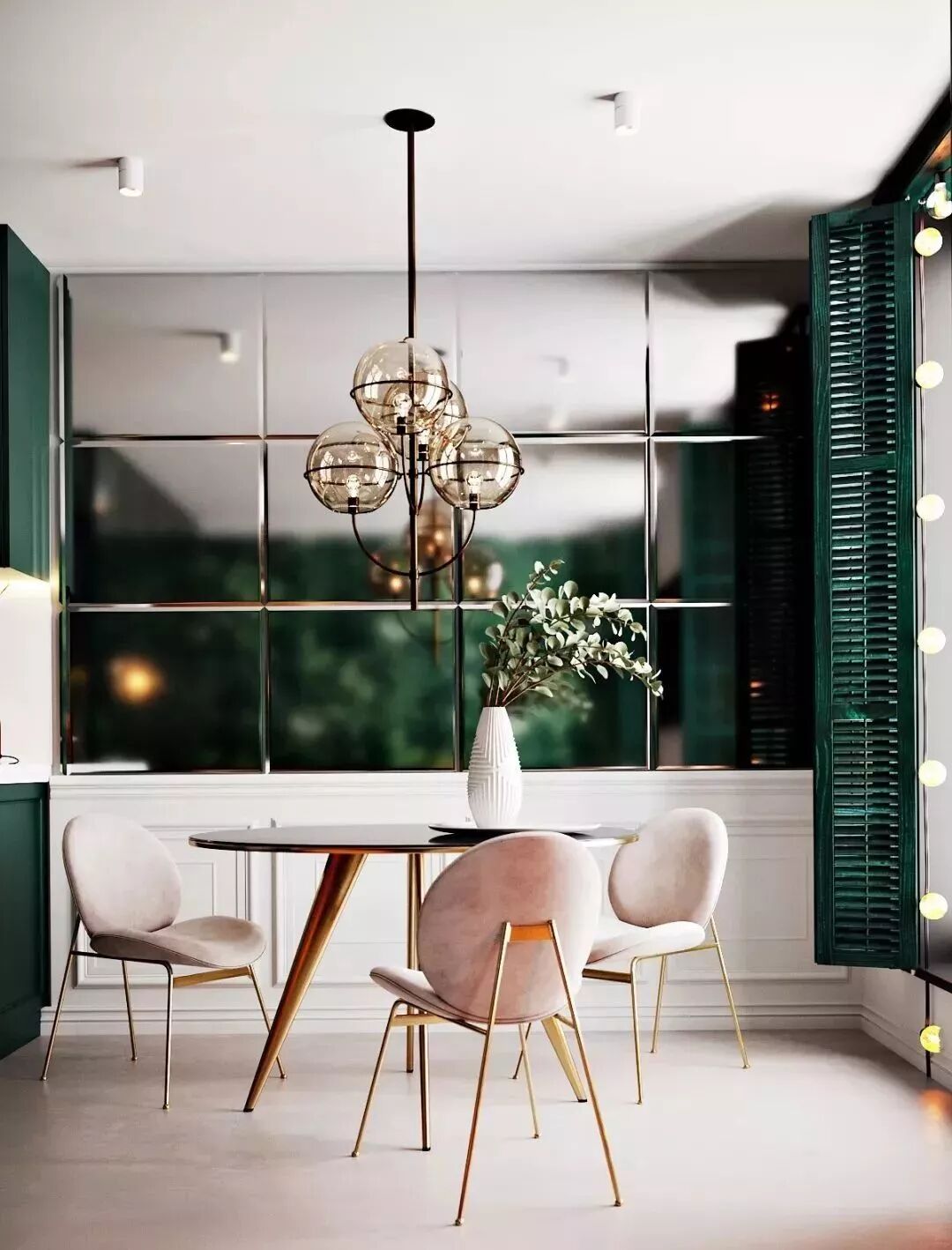 餐厅面积小不要紧，这样装一样实用又美观！