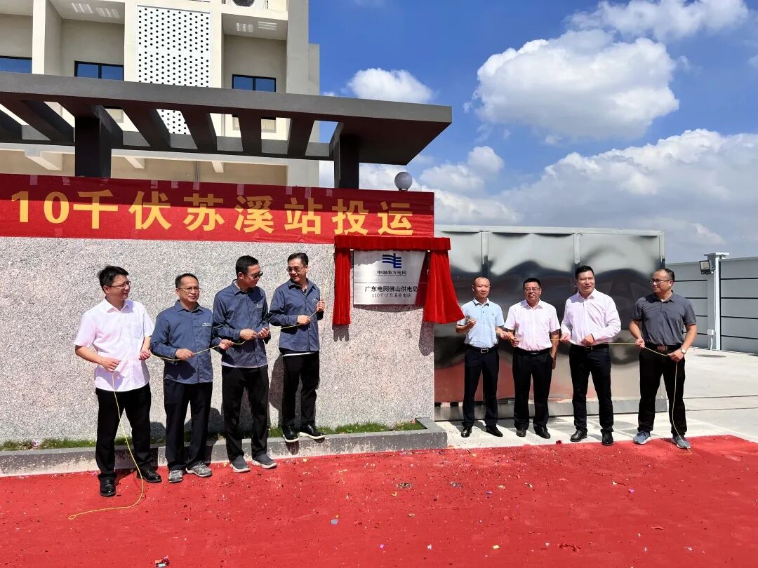 苏溪变电站正式投产运行,顺德区发改局副局长左润,顺德供电局党委书记