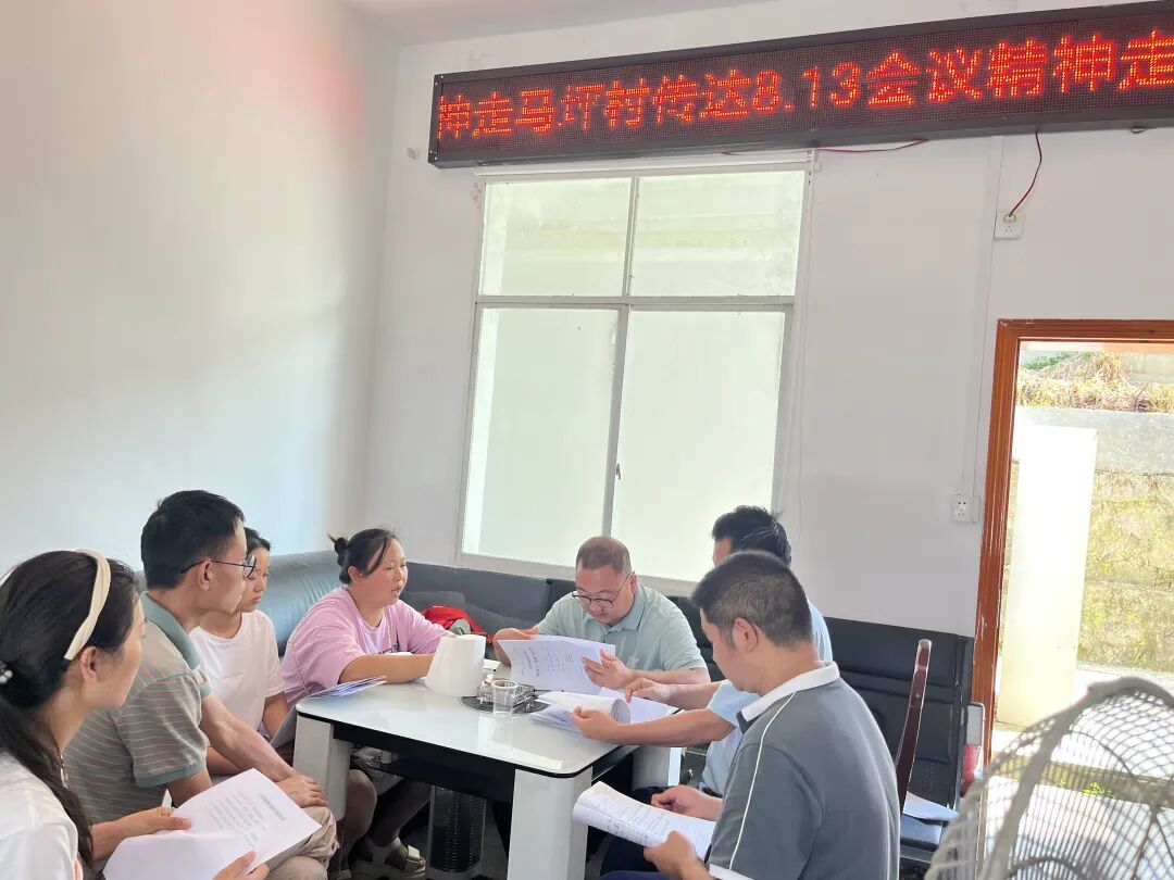 8月14日,乡党委委员,副乡长田洪谷到走马坪村,坪堡村,蓬寨村督导乡村