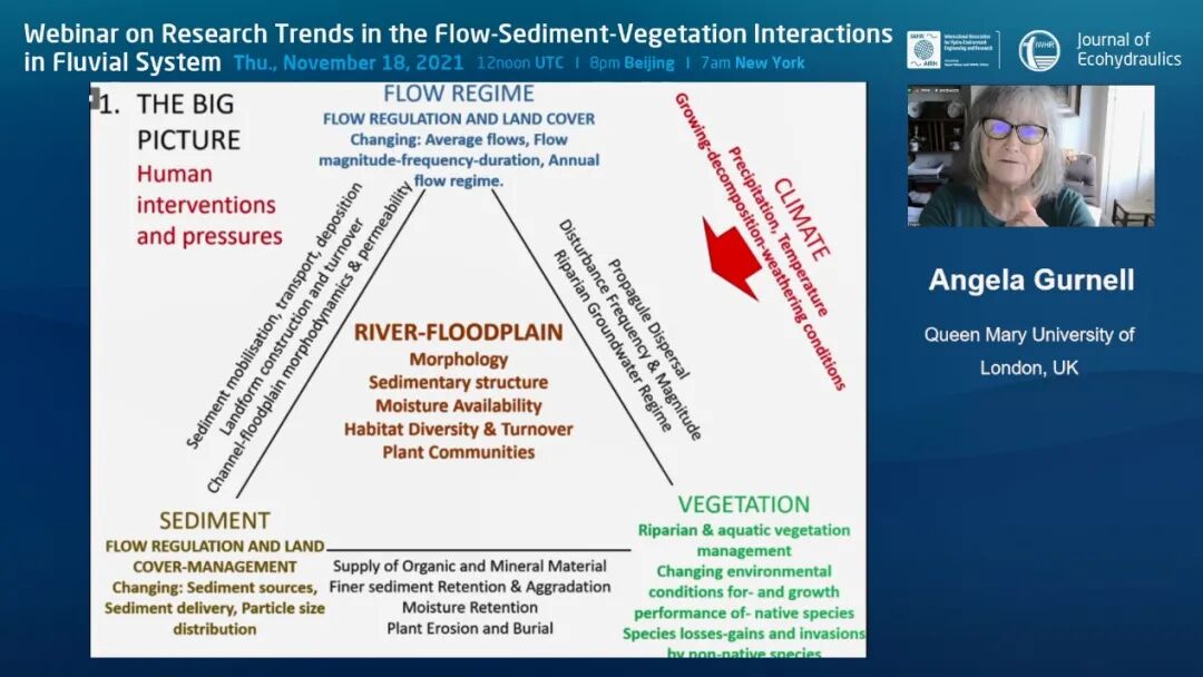 “河流系统中水流-泥沙-植被相互关系研究趋势”在线研讨会成功举办