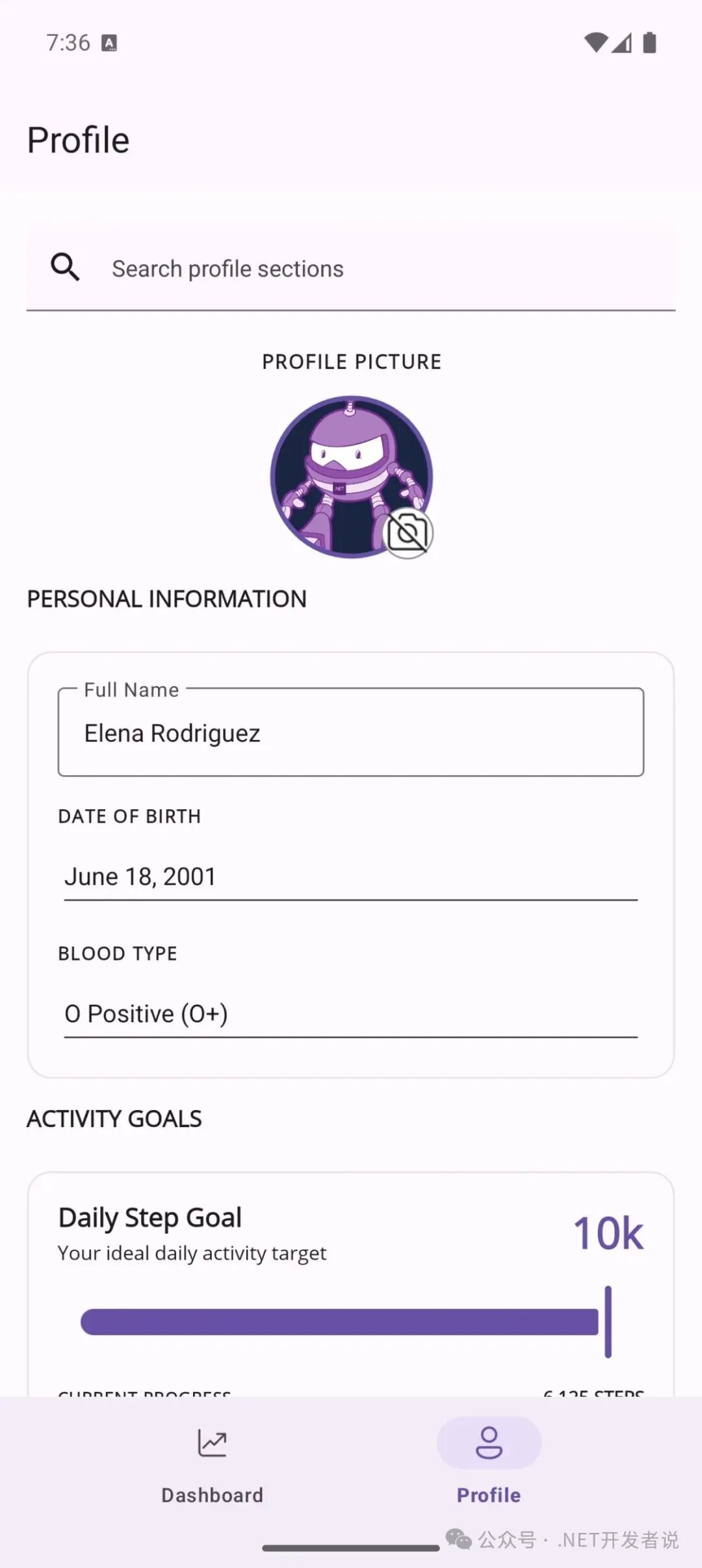 Material 3 demo app on Android in light theme