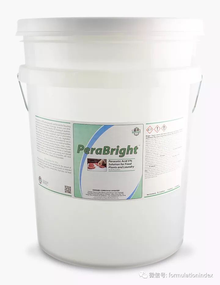 洗衣房用过氧乙酸基低温彩漂液