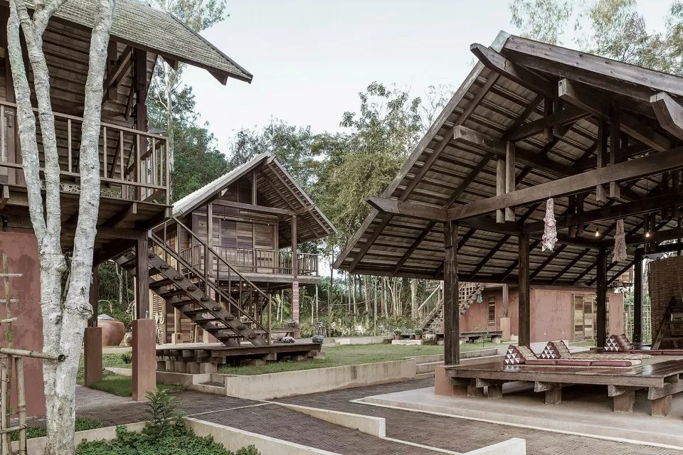 稻田里的農場民宿：舊原木＋傳統工藝，打造最有質感的生態民宿 家居 第12張