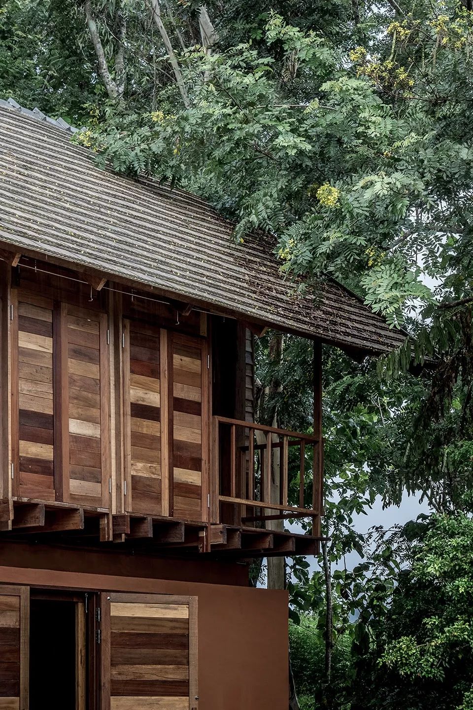 稻田里的農場民宿：舊原木＋傳統工藝，打造最有質感的生態民宿 家居 第10張