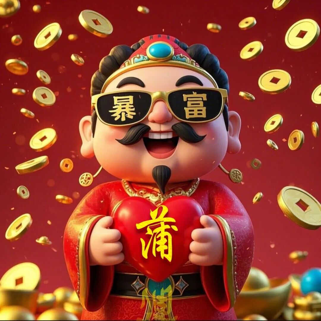 八方来财来财姓氏头像