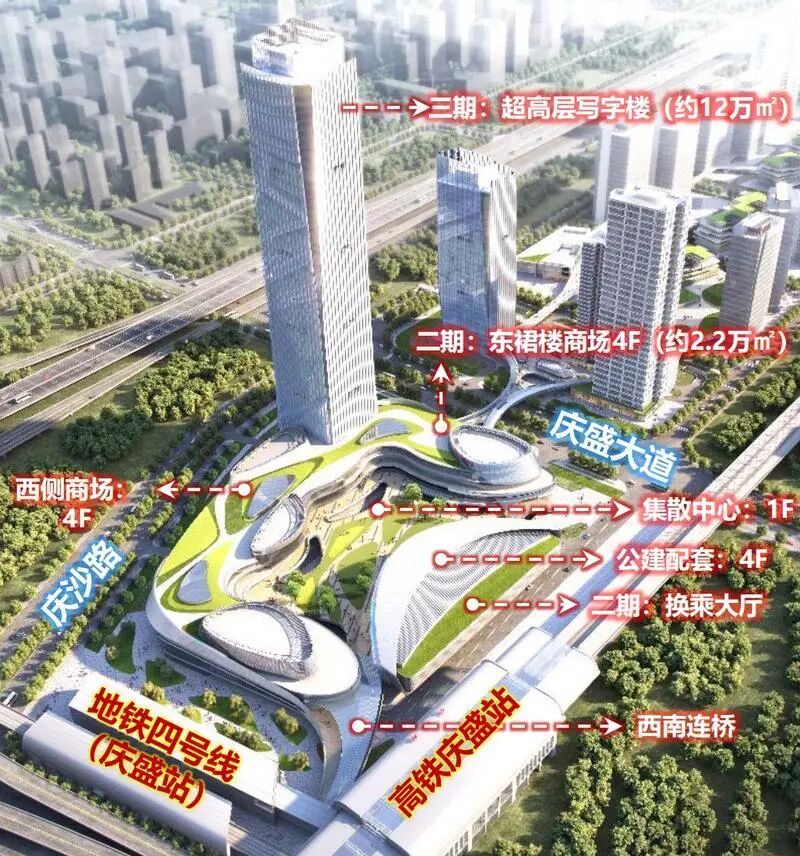 摩天地标！南沙超大型TOD综合体「INC」封顶！！(图3)