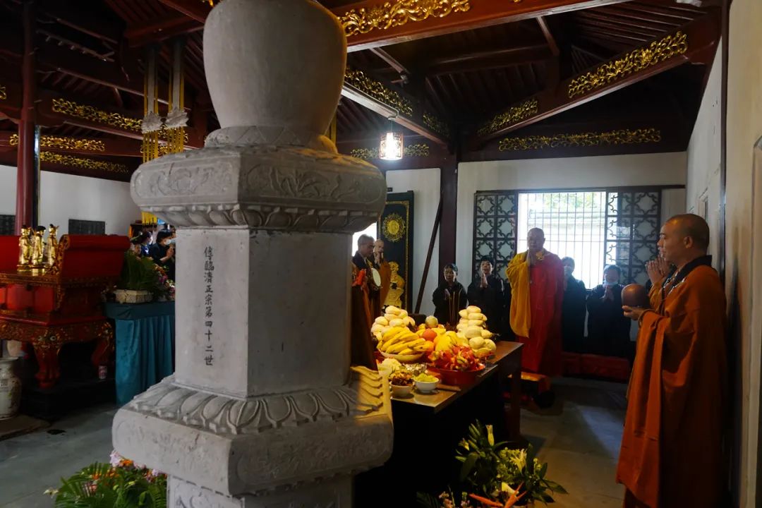 广修长老圆寂六周年，天童禅寺常住举行追思活动