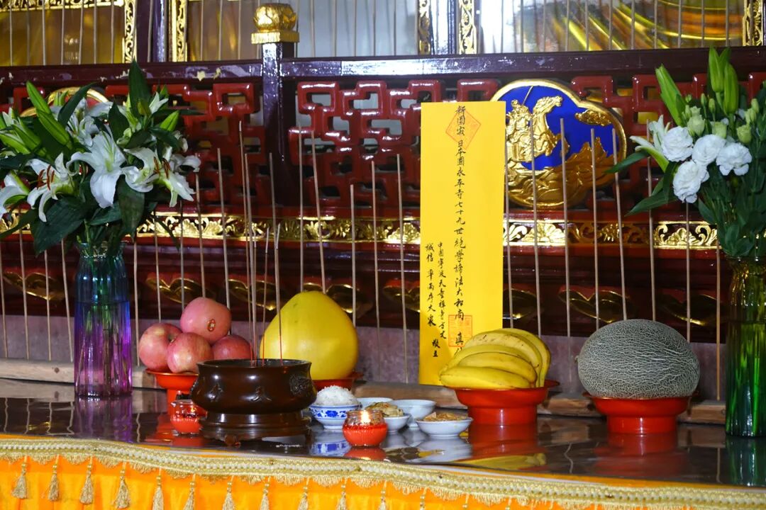 天童禅寺常住为福山諦法长老举行往生普佛