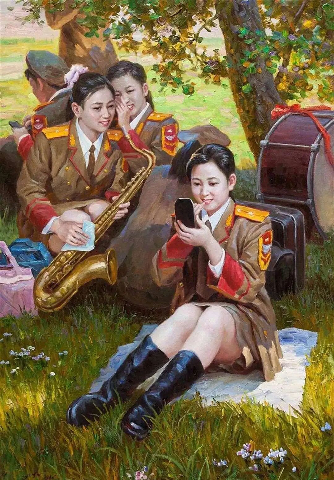 给你看看朝鲜的画