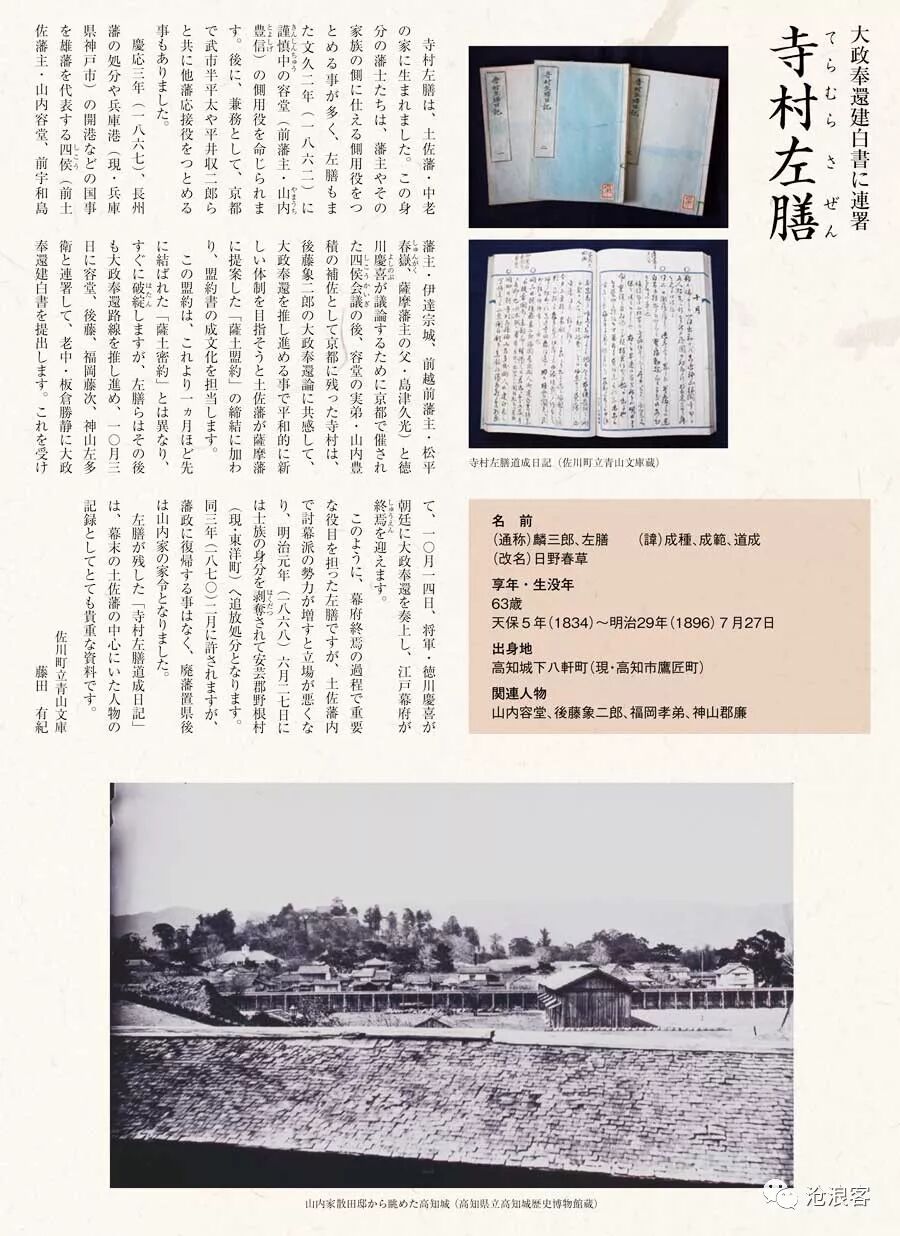 倒幕维新 萨长土肥同盟 之一 高知县 土佐藩 名人辈出 沧浪客 微信公众号文章阅读 Wemp