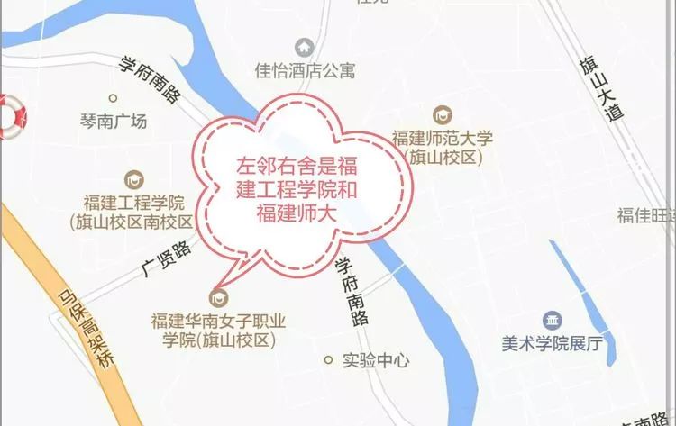 福建华南女子学院地图图片