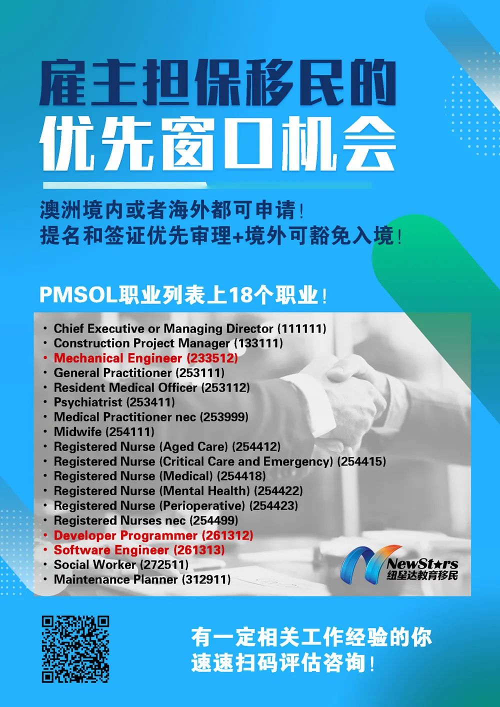 签证到期后这样续签 等于同时打开多个移民通道 上百个职业可申 继续全职工作 留在城市 澳洲无忧网