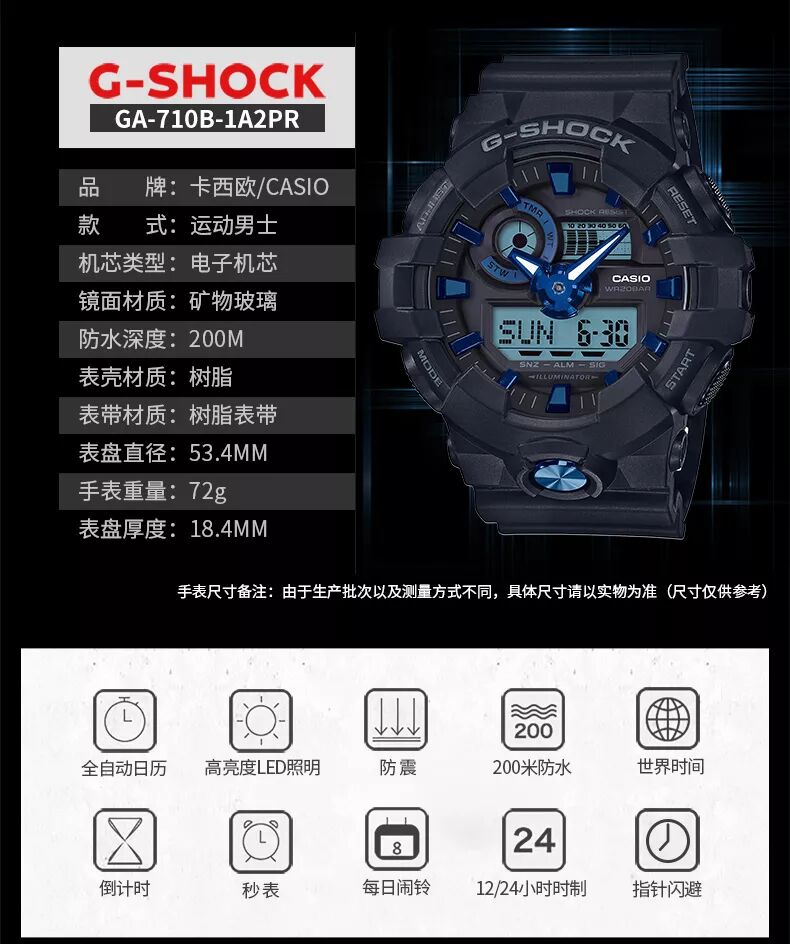 G Shock 冷峻配色ga 710系列 Ga 810系列炫酷登场 G Shock联盟 微信公众号文章阅读 Wemp