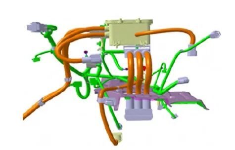 浅谈新能源汽车线束布置方案及EMC 防护设计的图4