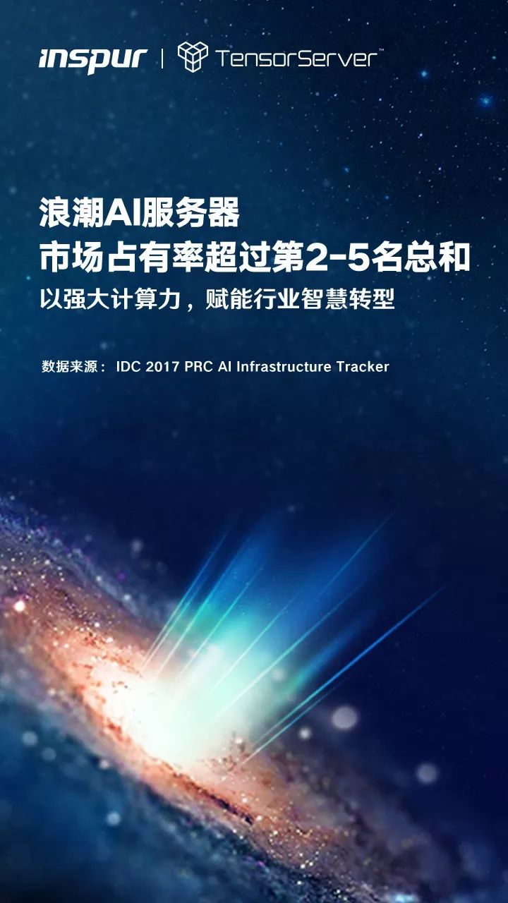 IDC: 2017中國AI基礎架構增速235%，浪潮佔57%居第一