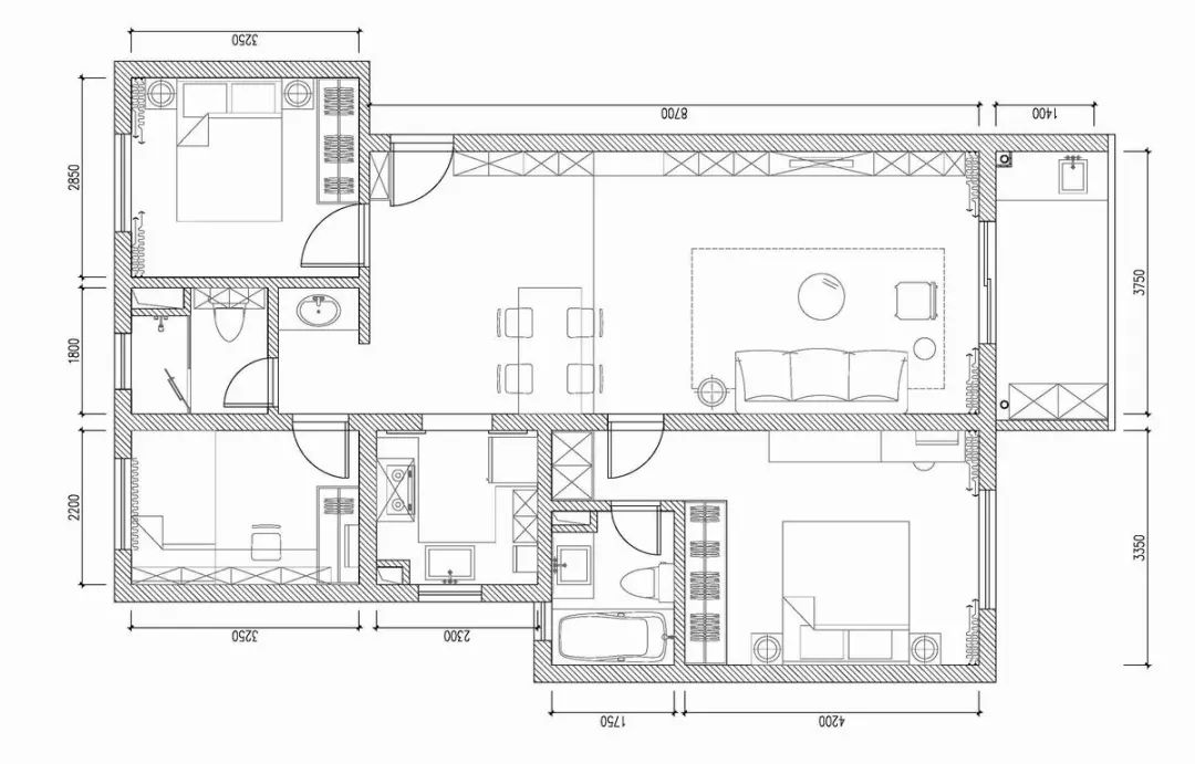 120㎡現代簡約風三居，通透大氣的家居設計！ 生活 第2張