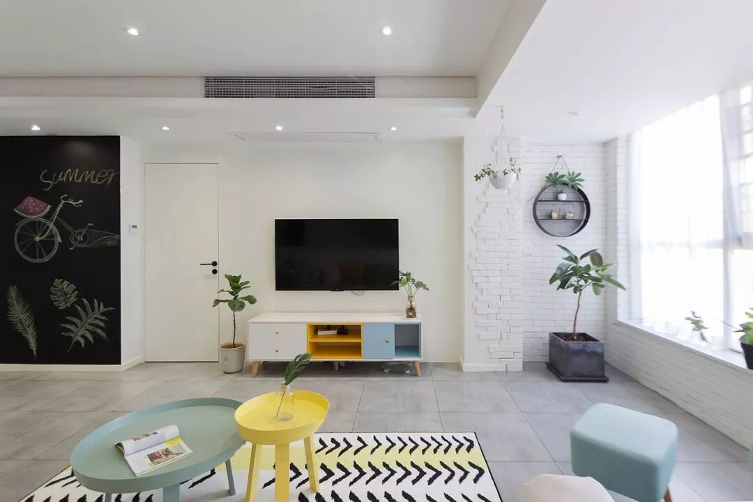 107m²北欧风三居室，粉色的卧室，被宠成了小公主！