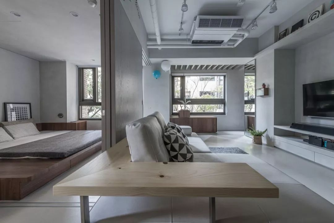 62平的灰色調小戶型二居室 合理的空間規劃真實用 生活 第4張