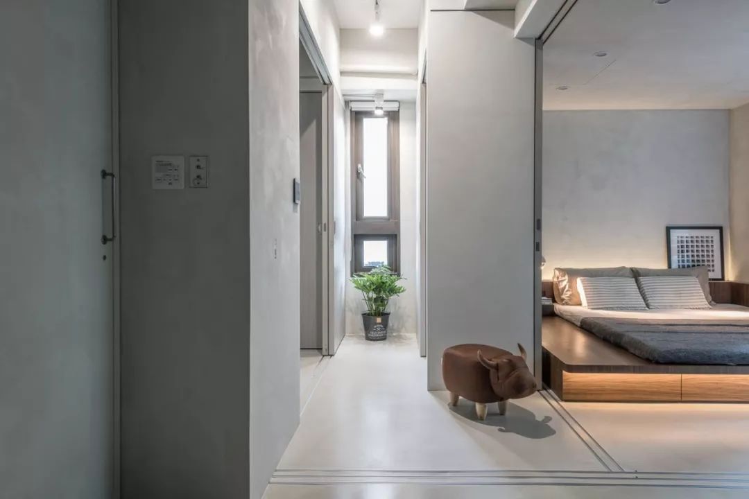 62平的灰色調小戶型二居室 合理的空間規劃真實用 生活 第11張