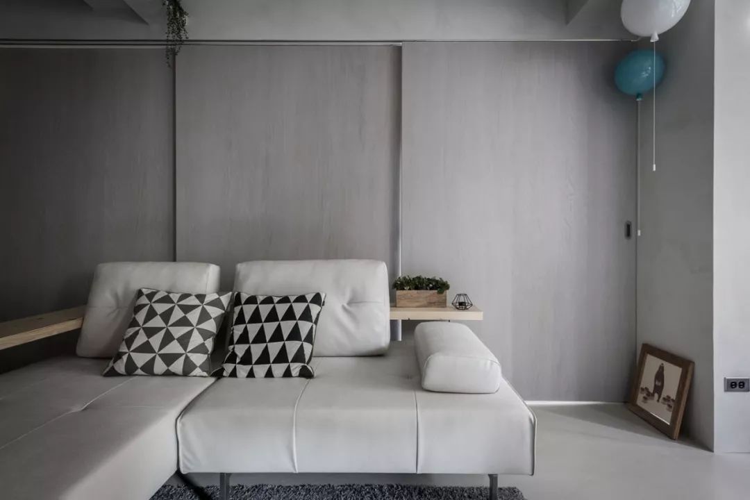 62平的灰色調小戶型二居室 合理的空間規劃真實用 生活 第3張