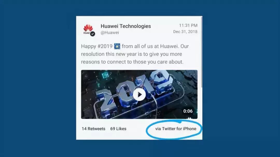 



用iPhone发推，华为员工遭严厉处分
