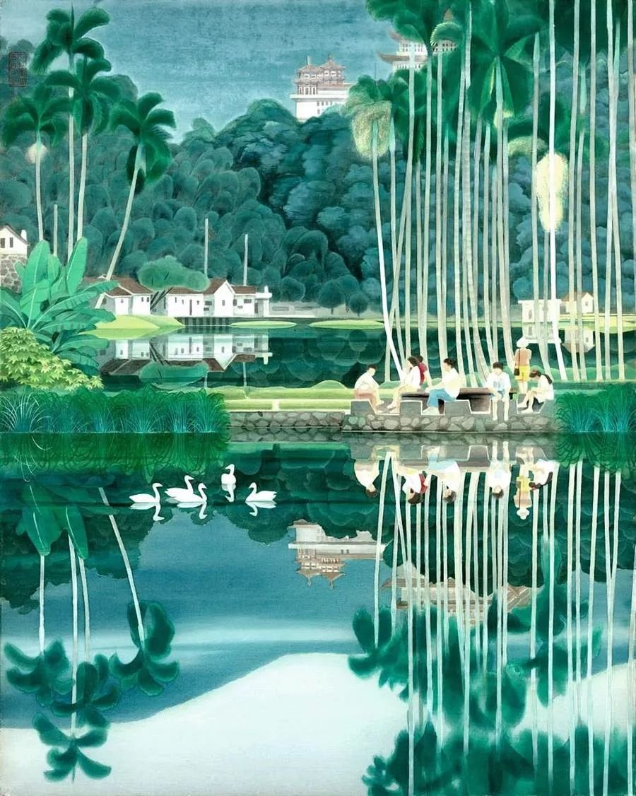 台湾胶彩画大师苏服务绢本胶彩画80回顾展举办 海峡两岸艺术之窗 微信公众号文章阅读 Wemp