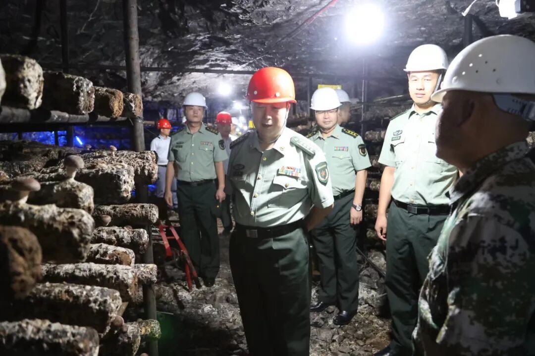 沈明军通过实地调研,听取汇报等方式,对镇人武部三