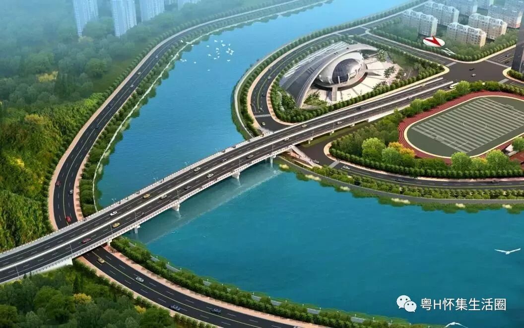 怀城龙西一桥通车在望碧桂园金月湾5月23开盘