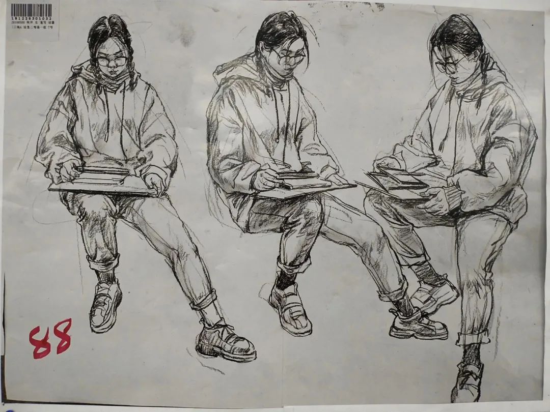 速写高分卷画到这种程度国美欢迎你