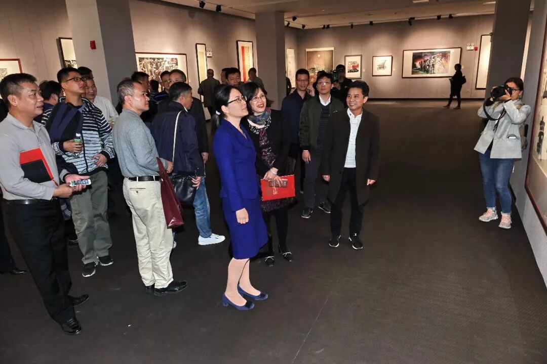 挥毫泼墨 弘扬清风正气！全民参与扫黑除恶主题书画作品展在江门