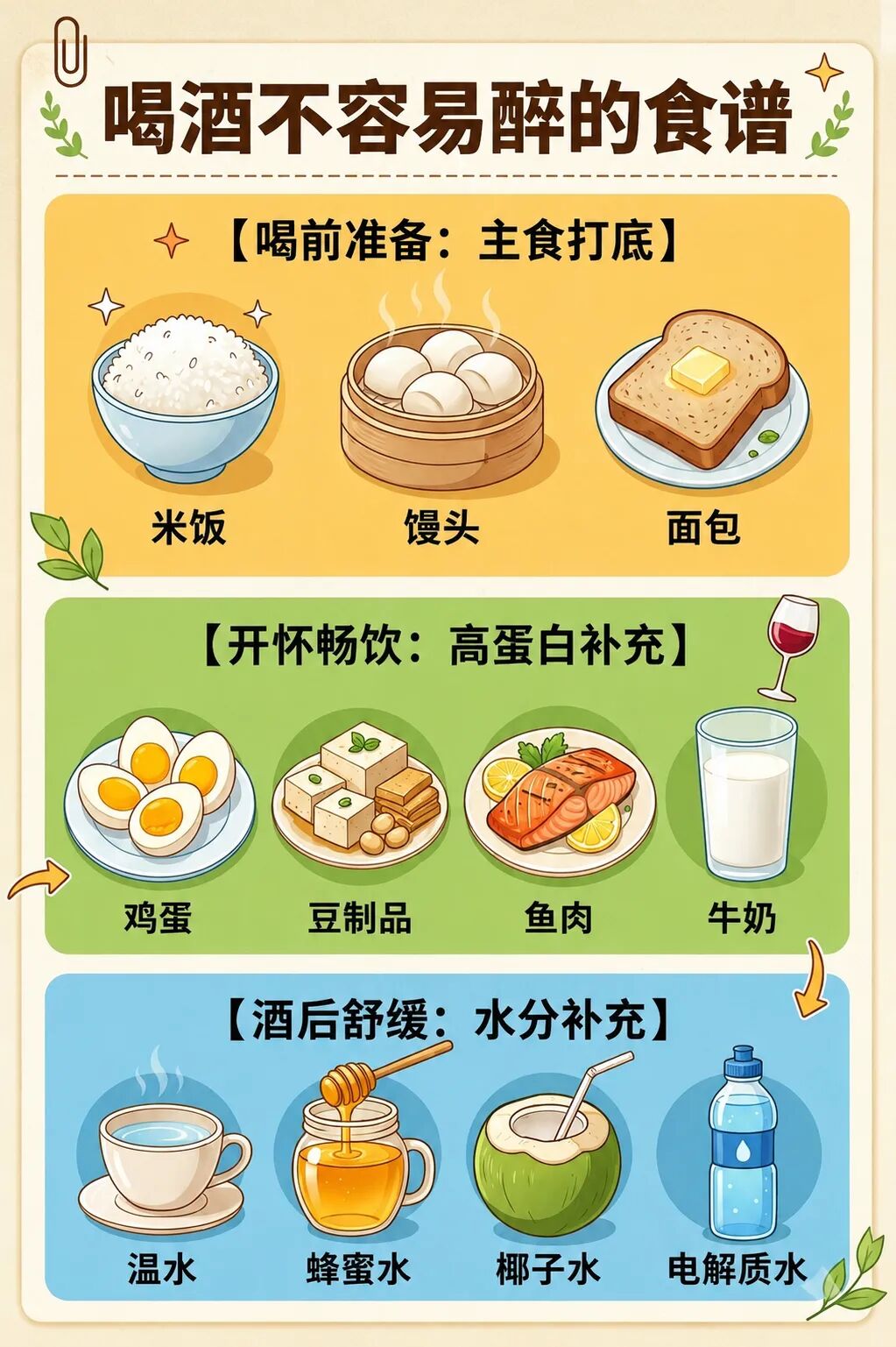 50个“千杯不醉”的秘籍方子