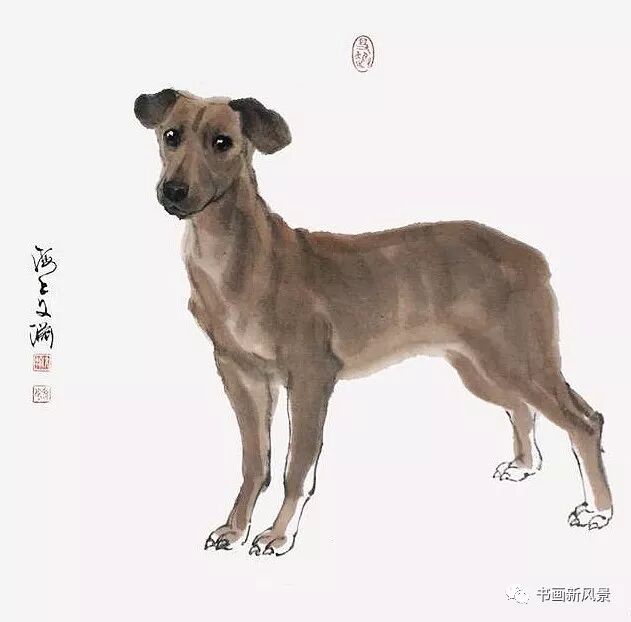 水墨淋漓写意旺狗惟妙惟肖生动传神