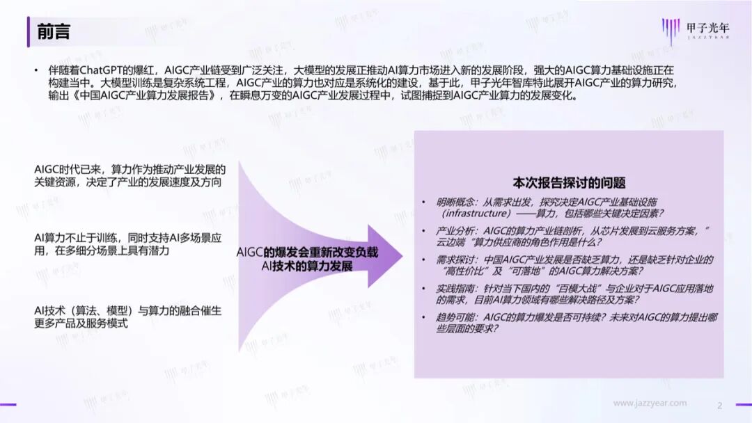 中国AIGC产业算力发展报告｜甲子光年智库