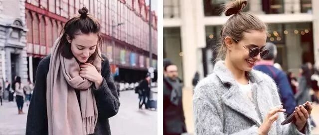 粉色+灰色/姜黄色+牛仔蓝，这几组颜色穿在一起也太显贵了吧