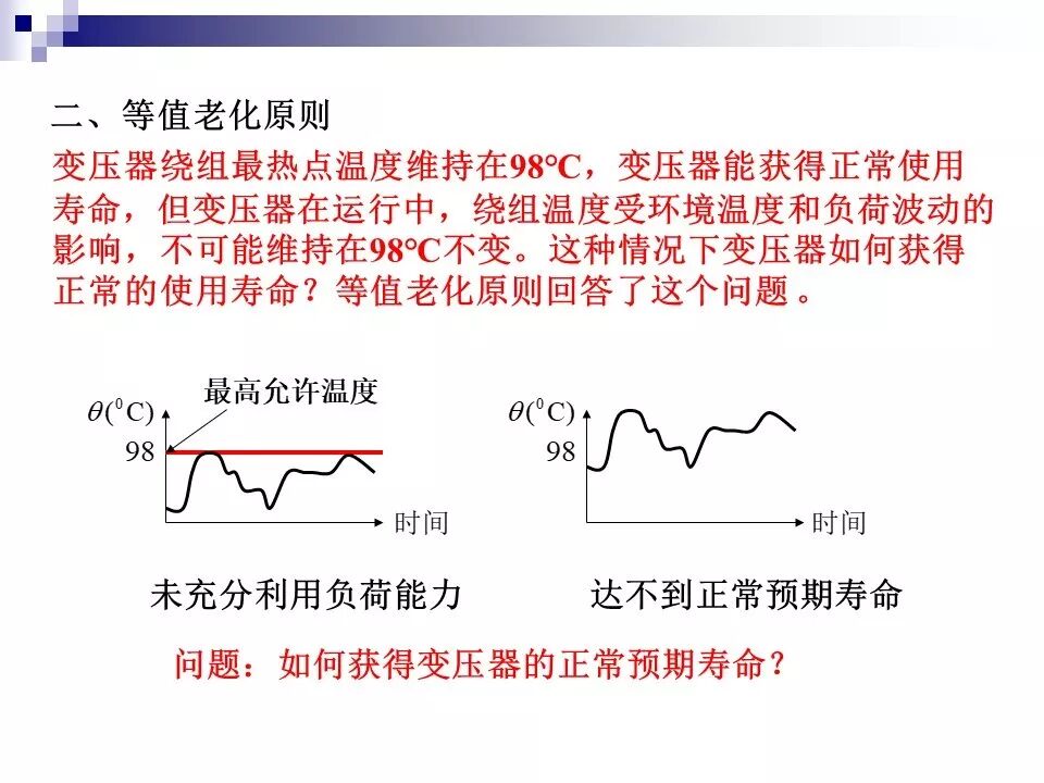 电力变压器的运行(温升与温度计算 /绝缘老化/ 正常、事故过负荷/...)的图26