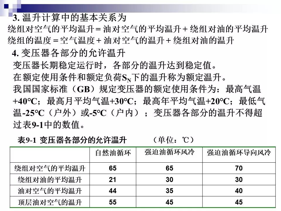 电力变压器的运行(温升与温度计算 /绝缘老化/ 正常、事故过负荷/...)的图16