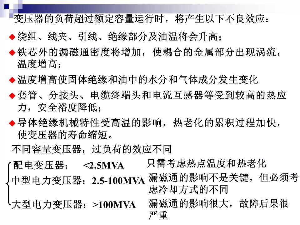 电力变压器的运行(温升与温度计算 /绝缘老化/ 正常、事故过负荷/...)的图31